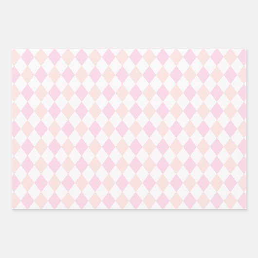 Modern Sports Girls Pink Golf Happy Birthday Inpakpapier Vel (Voorkant)