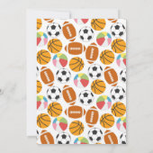 Modern Sports Kinder 2e verjaardag Kaart (Achterkant)