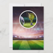 Modern Sports Voetbal Boys Verjaardagsfeest Kaart (Achterkant)