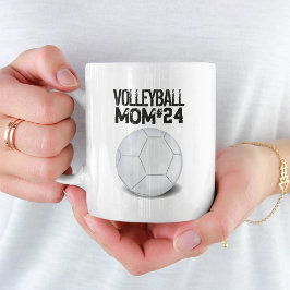 Modern Sports Volleyball Mama Cute Simple Player Koffiemok
