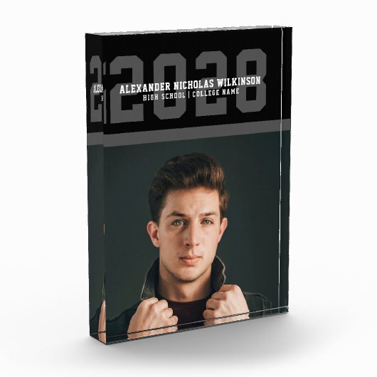 Modern Sporty Bold Typography Afstuderen Fotoblokken (Links)