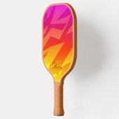 Modern Sporty Energetic Pop Art Aesthetic  Pickleball Paddle (Links)