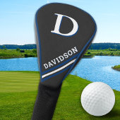 Modern Sporty Monogram Personalized Golfer Gift Golfheadcover
