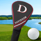Modern Sporty Personalized Monogram Golfer Gift Golfheadcover