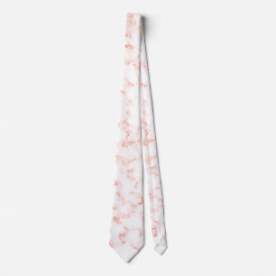 Modern Spotted Oranje Marble Stone Stropdas