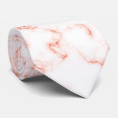 Modern Spotted Oranje Marble Stone Stropdas (Opgerold)