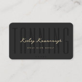 Modern Spray Tan Tanning Specialist Loyalty Kaart Visitekaartje (Voorkant)