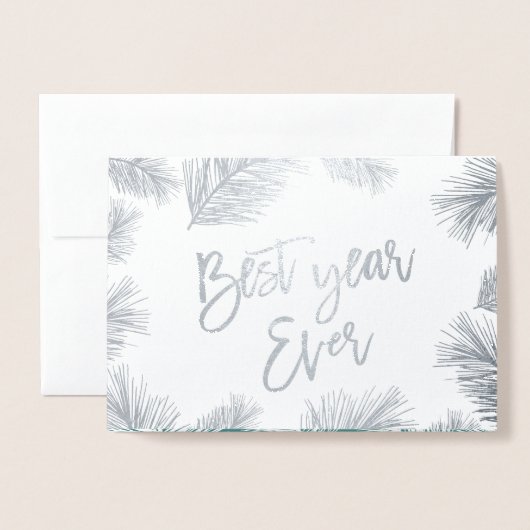 MODERN SPRIG BEST JAAR OOIT KAART (Voorkant met envelop)