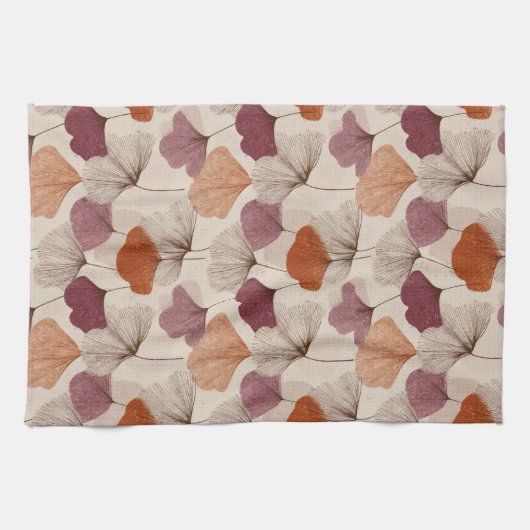 Modern Spring Botanical Floral Kitchen Towels Theedoek (Horizontaal)