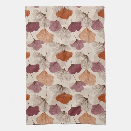 Modern Spring Botanical Floral Kitchen Towels Theedoek (Verticaal)