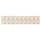 Modern Spring Botanical Floral Table Runner Korte Tafelloper (Horizontaal)