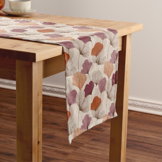 Modern Spring Botanical Floral Table Runner Korte Tafelloper (Voorbeeld)