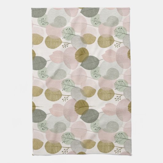 Modern Spring Botanical Kitchen Towels Theedoek (Verticaal)