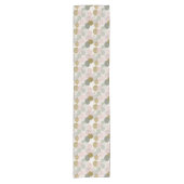 Modern Spring Botanical Table Runner Korte Tafelloper (Voorkant)