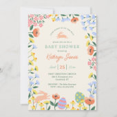 Modern Spring Floral Baby shower Kaart (Voorkant)