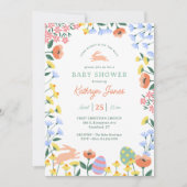 Modern Spring Floral Baby shower Kaart (Voorkant)