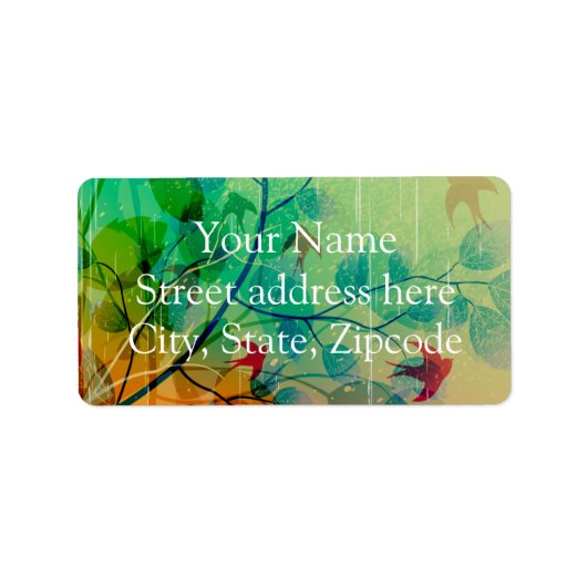 Modern Spring Floral Wedding Etiket (Voorkant)