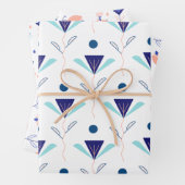 Modern Spring Floral Wrapping Paper (In situ)