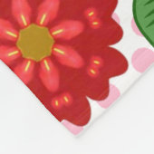 Modern Spring Garden Butterfly Floral  Fleece Deken (Hoek)