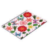 Modern Spring Garden Butterfly Floral  Notitieboek (Linkerzijde)