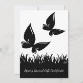 Modern Spring Revival Business Cadeaubon (Voorkant)