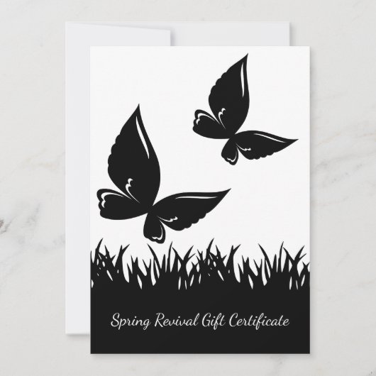 Modern Spring Revival Business Cadeaubon (Voorkant)