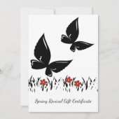 Modern Spring Revival Business Cadeaubon (Voorkant)