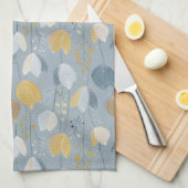 Modern Spring Tulip Botanical Kitchen Towels Theedoek (Quarter Fold)