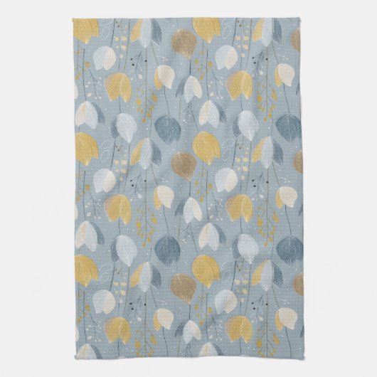 Modern Spring Tulip Botanical Kitchen Towels Theedoek (Verticaal)