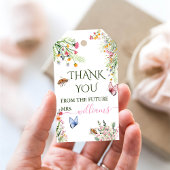 Modern Spring Wild Flowers Script Vrijgezellenfees Cadeaulabel