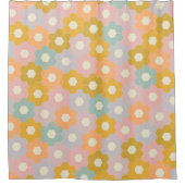  modern springstofpatroon in pasta douchegordijn (Voorkant)