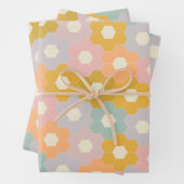 modern springstofpatroon in pasta inpakpapier vel (In situ)