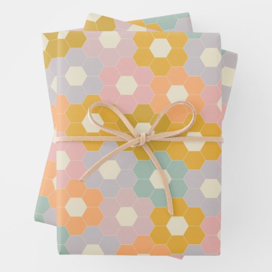 modern springstofpatroon in pasta inpakpapier vel (In situ)