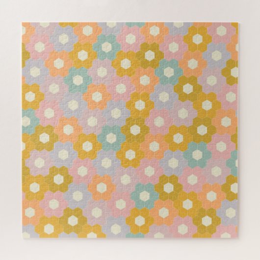  modern springstofpatroon in pasta legpuzzel (Horizontaal)