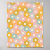 modern springstofpatroon in pasta poster (Voorkant)