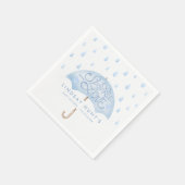 Modern Sprinkle Baby shower Pink Servet (Hoek)