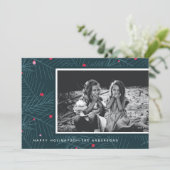 Modern Spruce 1-Prettige feestdagen Feestdagenkaart (Staand voorkant)