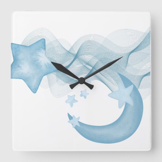 Modern Square Acrylic Wall Clock for Stylish Space Vierkante Klok (Voorkant)