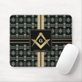 Modern Square & Compass Masonic Muismat (Met muis)