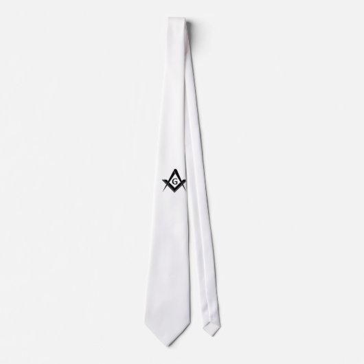 Modern Square en Compass Stropdas (Voorkant)