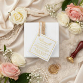 Modern Square Minimalist Favor Wedding  Bedankjes Labels