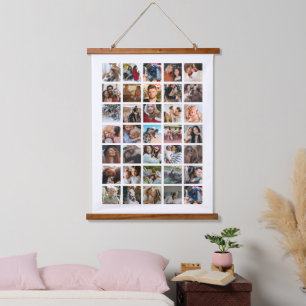 Modern Square Photo Collage Hanging Tapestry Hangend Wandkleed