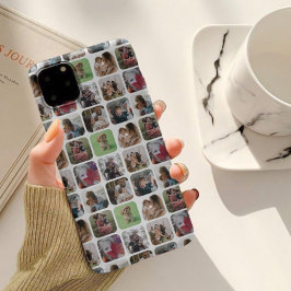 Modern Square Photo Collage Patroon Case-Mate iPhone Case
