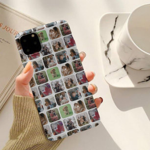 Modern Square Photo Collage Patroon Case-Mate iPhone Case