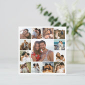 Modern Square Photo Collage Wedding Jubileum (Staand voorkant)