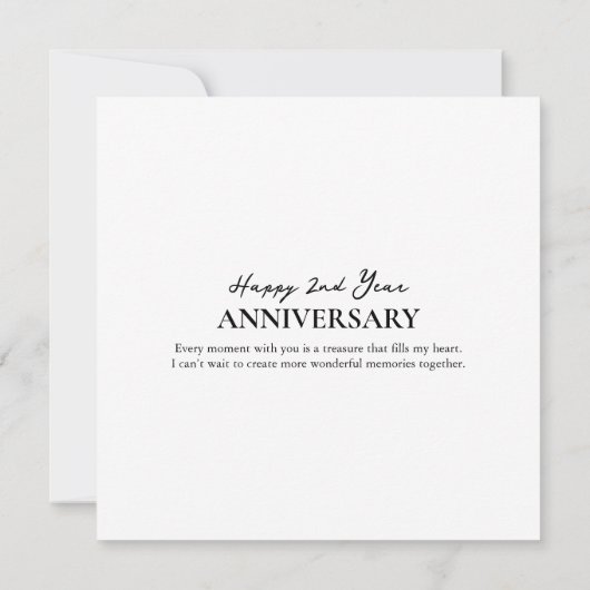 Modern Square Photo Collage Wedding Jubileum (Achterkant)