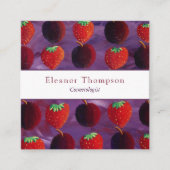 Modern Square Professional Vierkante Visitekaartje (Voorkant)