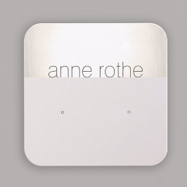 Modern Square Stud Earring Holder Square Vierkante Visitekaartje
