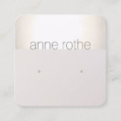 Modern Square Stud Earring Holder Square Vierkante Visitekaartje (Voorkant)