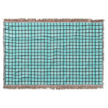 Modern_Squares(c) Turquoise_Blue-Blanket_